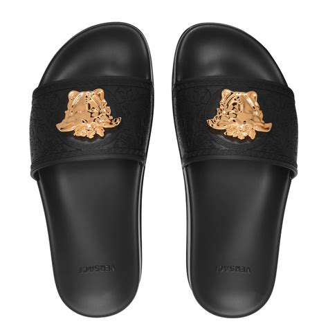 flannels versace sliders|versace slides for women.